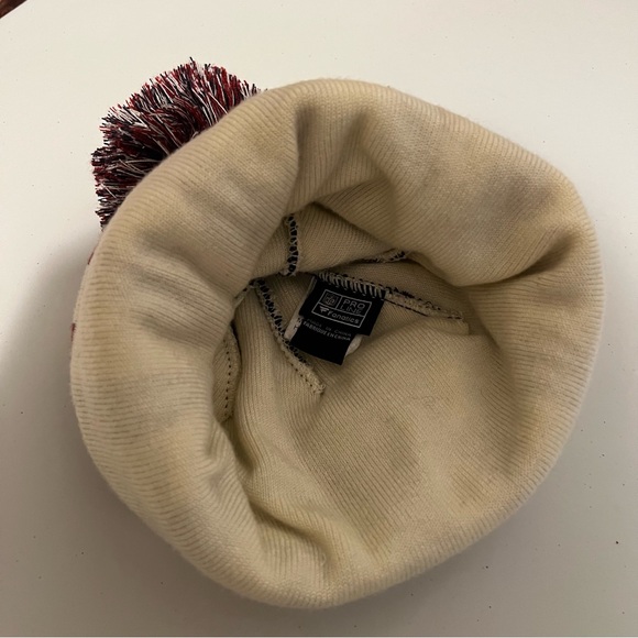 NY Jets NFL cuffed knit hat with pom. Red, white and blue. - Picture 4 of 6